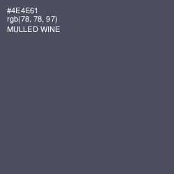 #4E4E61 - Mulled Wine Color Image